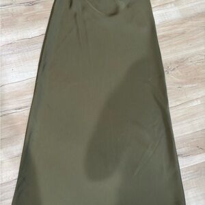 Chic Olive A-Line Women's Skirt